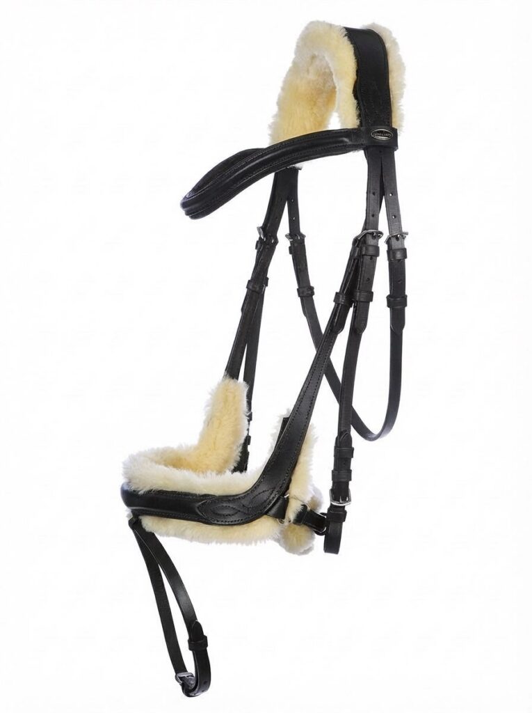 Трензельное оголовье с мехом comfort HorsePlanet