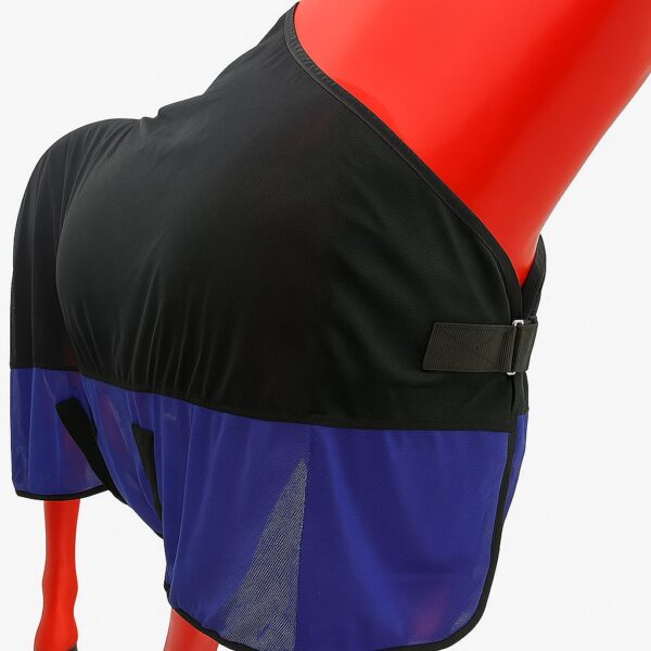 Попона антимоскитная черно-голубая HorsePlanet