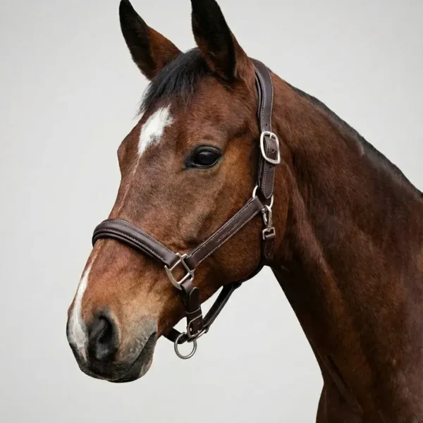 Кожаный анатомический недоуздок Runo