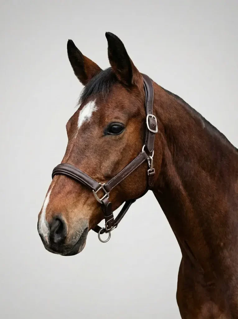 Кожаный анатомический недоуздок Runo