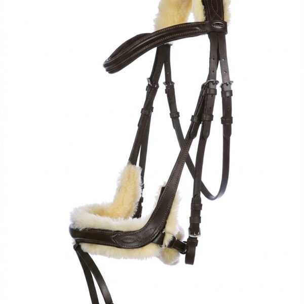 Трензельное оголовье с мехом comfort HorsePlanet
