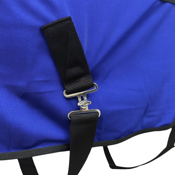 Попона антимоскитная черно-голубая HorsePlanet