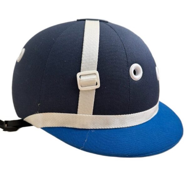 Шлем для поло сине-голубой HorseWorld