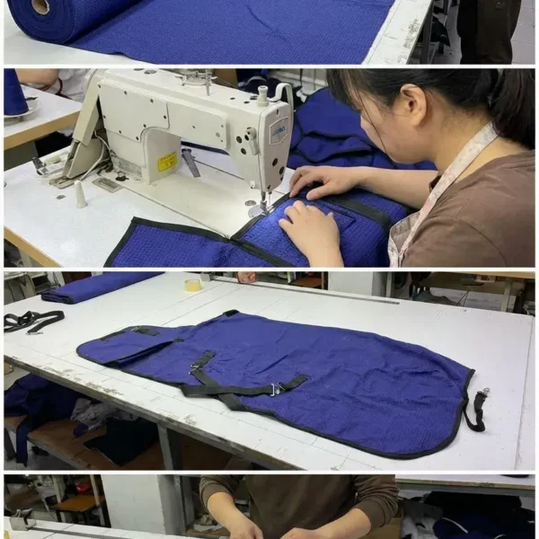 Попона стоковая синяя