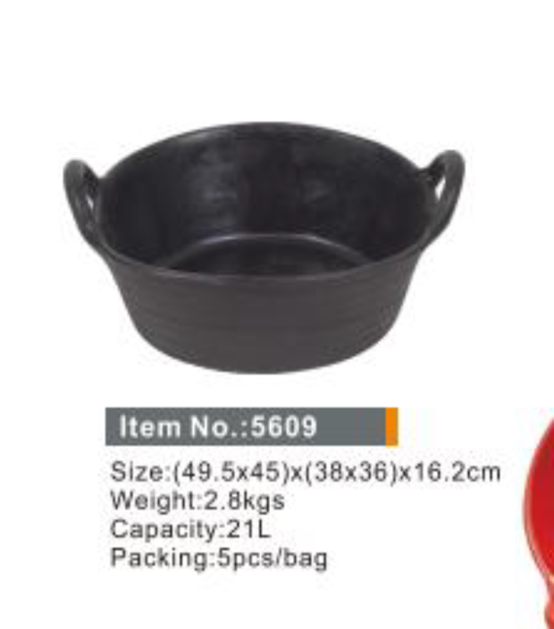 Ведро 21 литров с резиновыми ручками