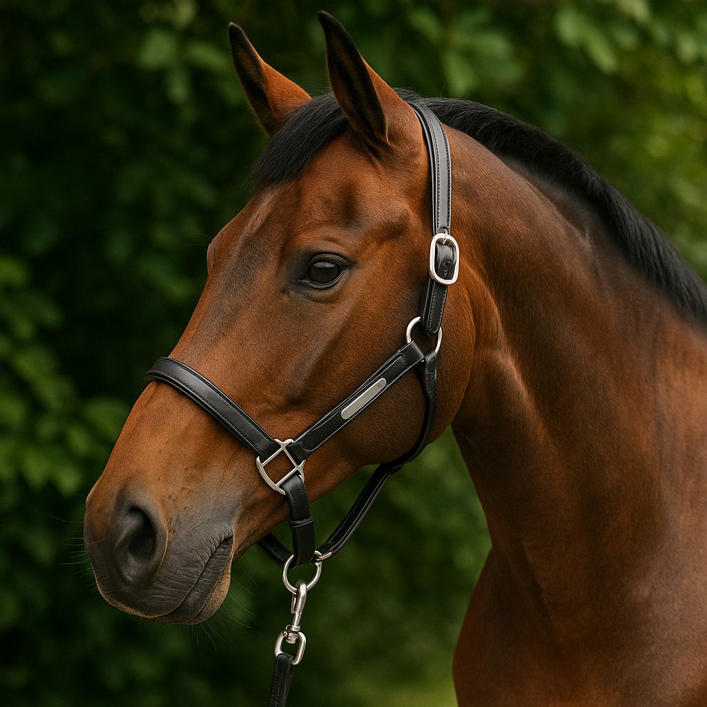 Кожаный недоуздок Galant PREMIUM