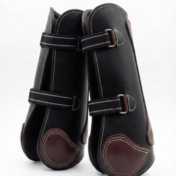 Кожаные ногавки на гвоздиках HorsePlanet