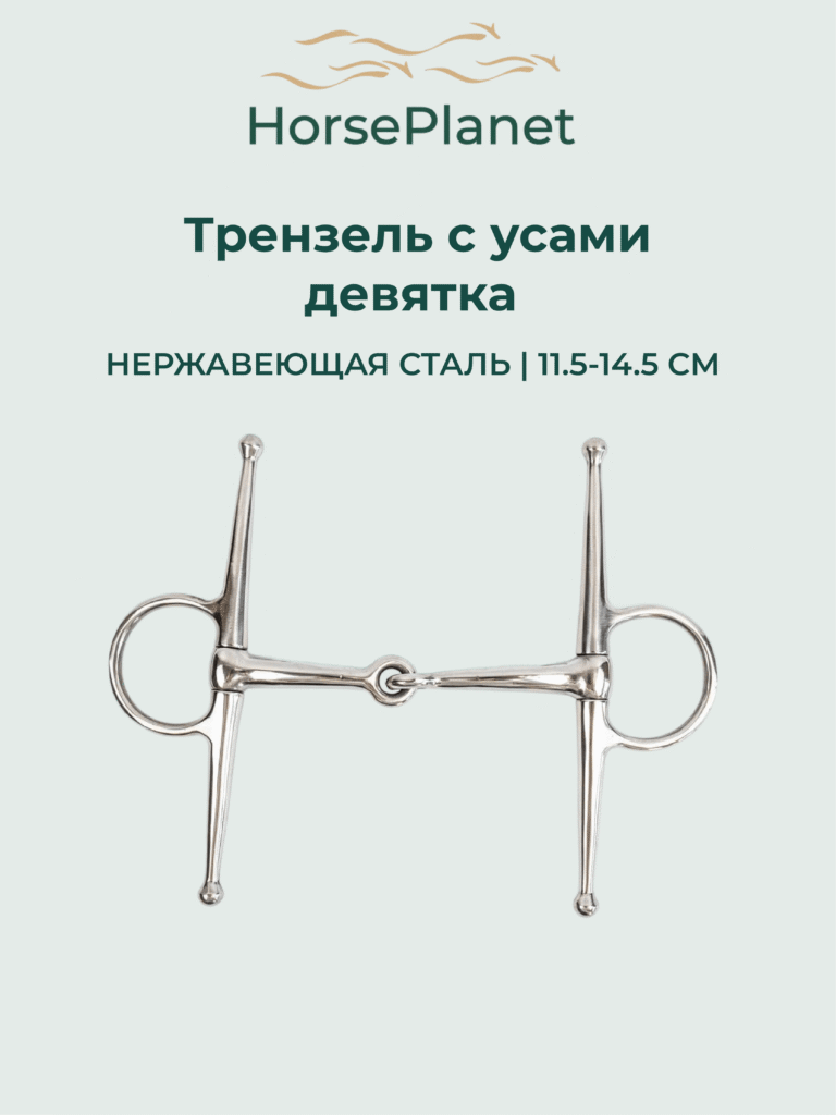 Трензель с усами девятка Мусташ