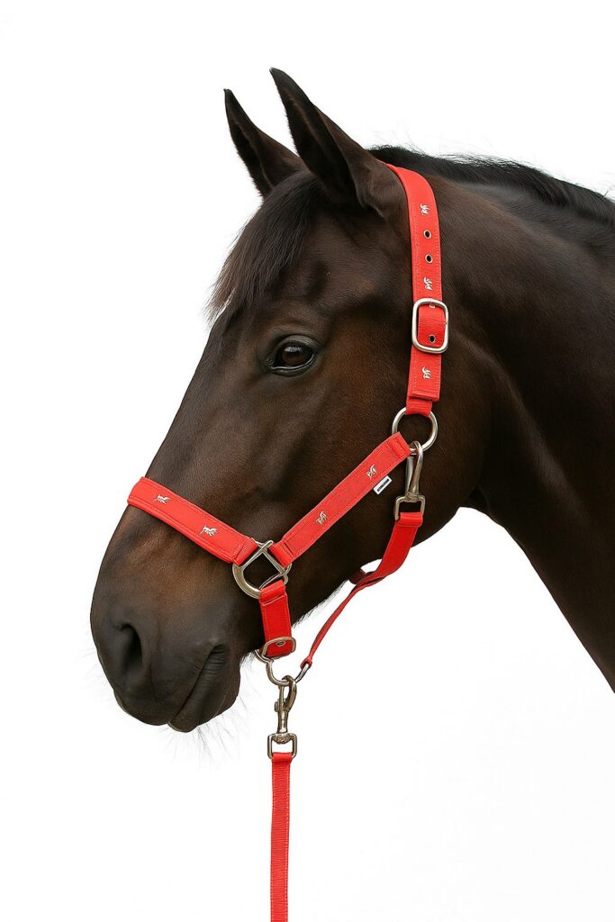 Недоуздок с нейлоновым чомбуром HorsePlanet