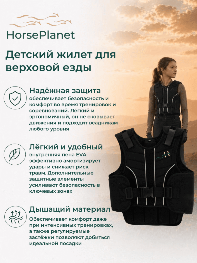Детский жилет для верховой езды Кагуар HorsePlanet